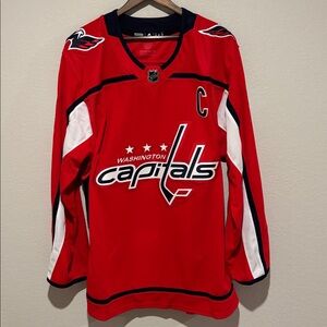 Adidas Authentic Washington Capitals NWT Jersey, #8 Ovechkin. Size 60 XXXL